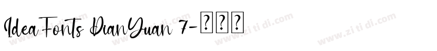 IdeaFonts DianYuan 7字体转换